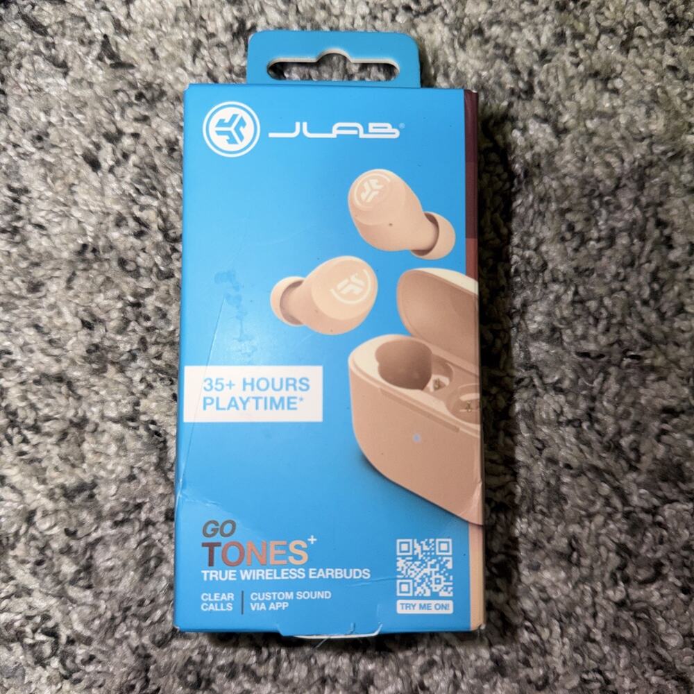 JLab Go Tones+ Bluetooth Earbuds, True Wireless, In-Ear Headphones